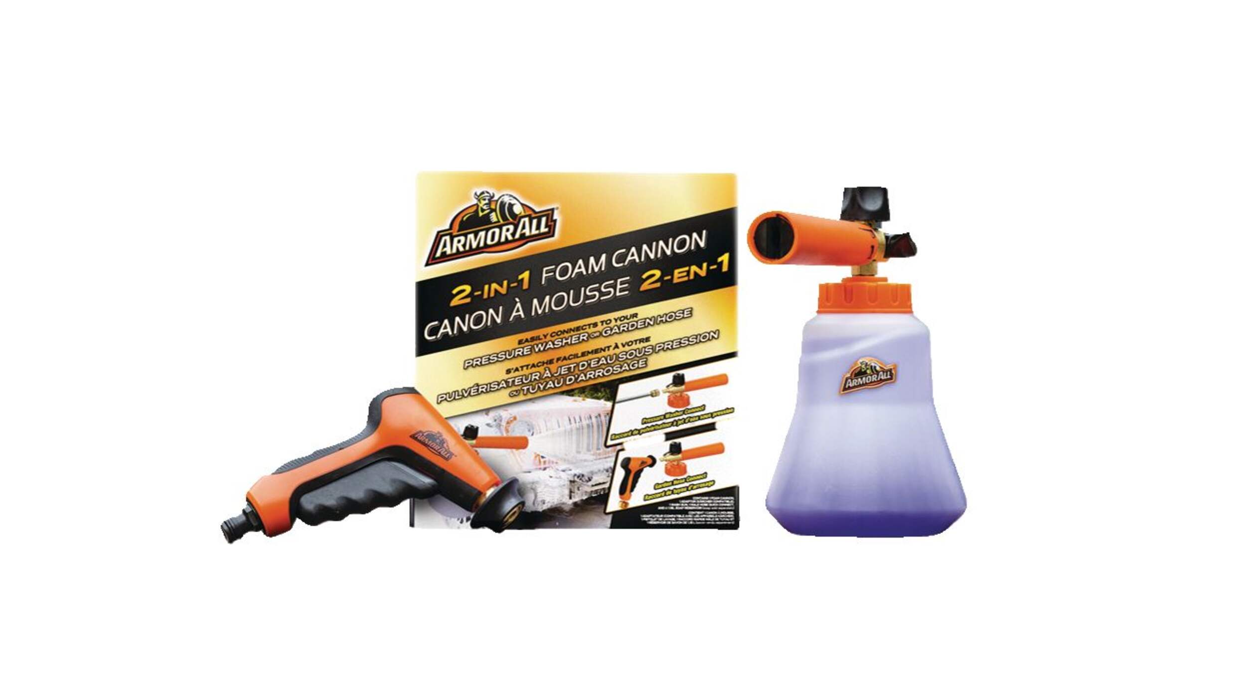 Armor All 2-in-1 Foam Cannon with Adapter, 1.2-L Composite_or_Mixed