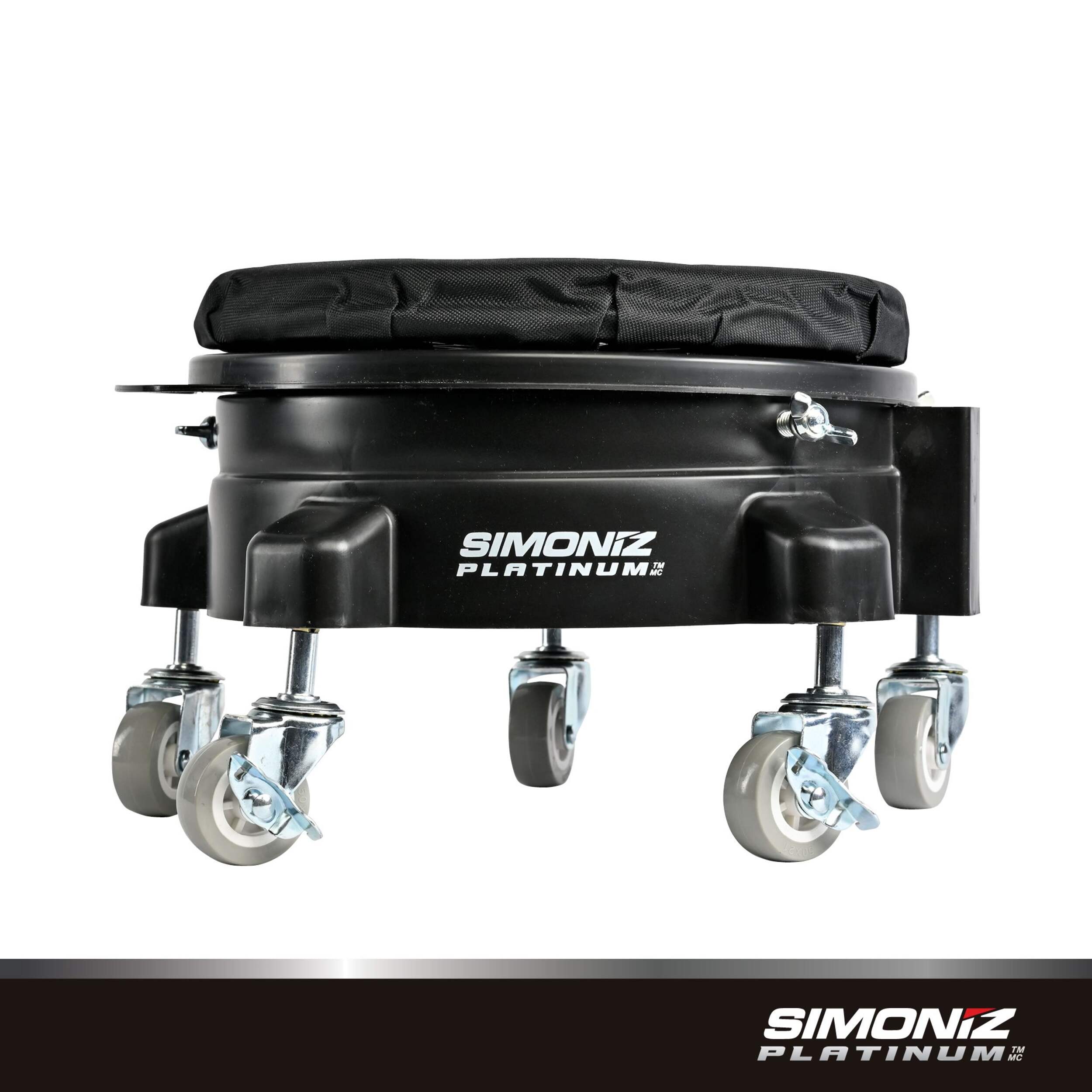 SIMONIZ Platinum Car Wash Bucket Dolly & Seat Front_Flat
