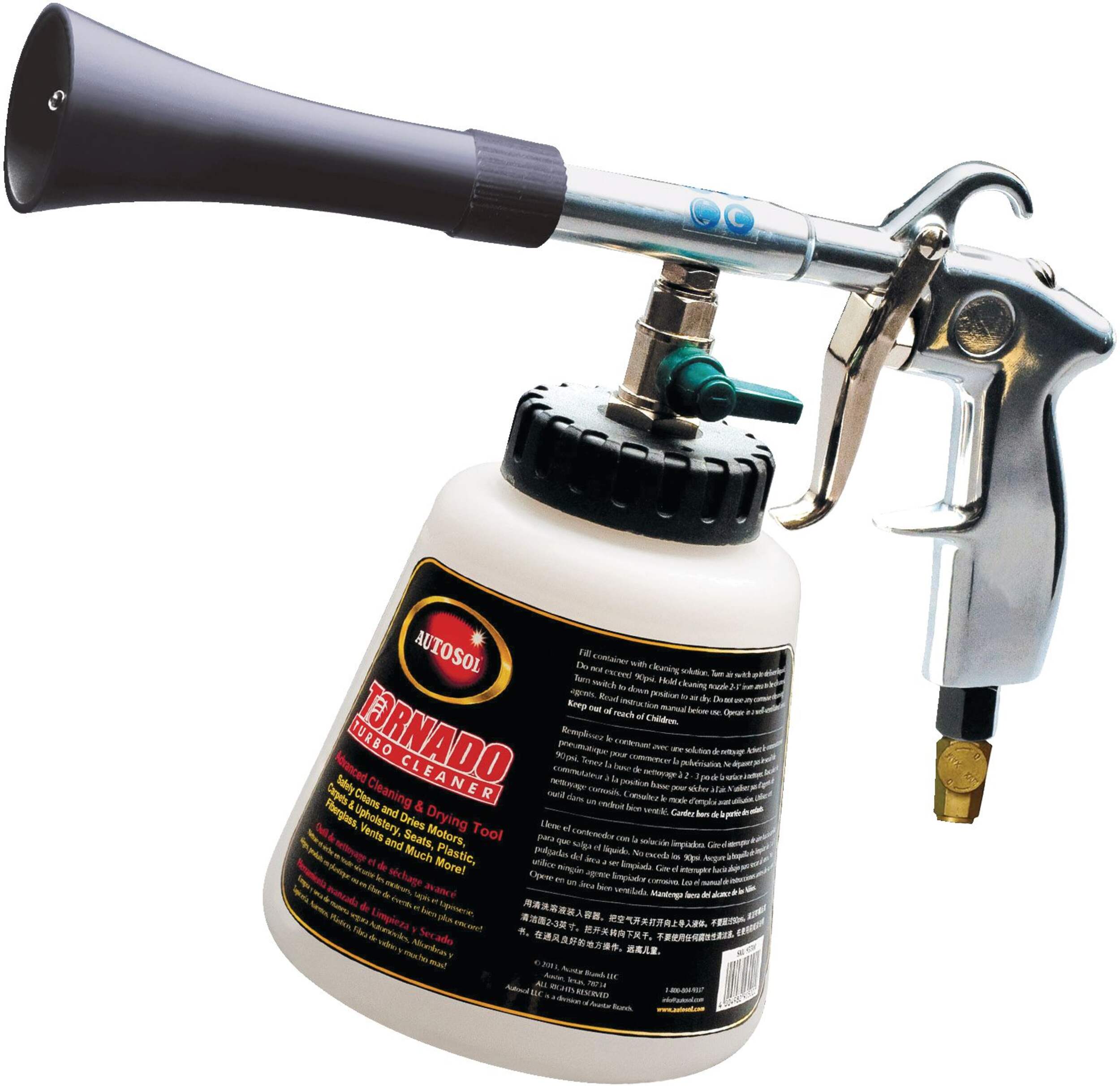 Autosol Tornado Turbo Cleaner Advanced Cleaning & Drying Tool Front_Three_Fourths_Angled_Left