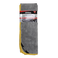 Chiffons de séchage à rebord en peluche en microfibres de qualité professionnelle SIMONIZ Platinum, 35 x 25 po, gris, paq. 1