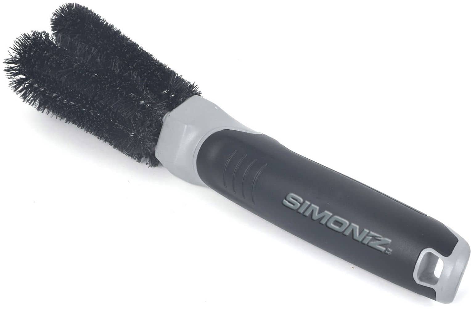 SIMONIZ Platinum Multi-Sided Brush Head Comfort Grip Lug Nut Brush, Black &  Grey, 1-pc