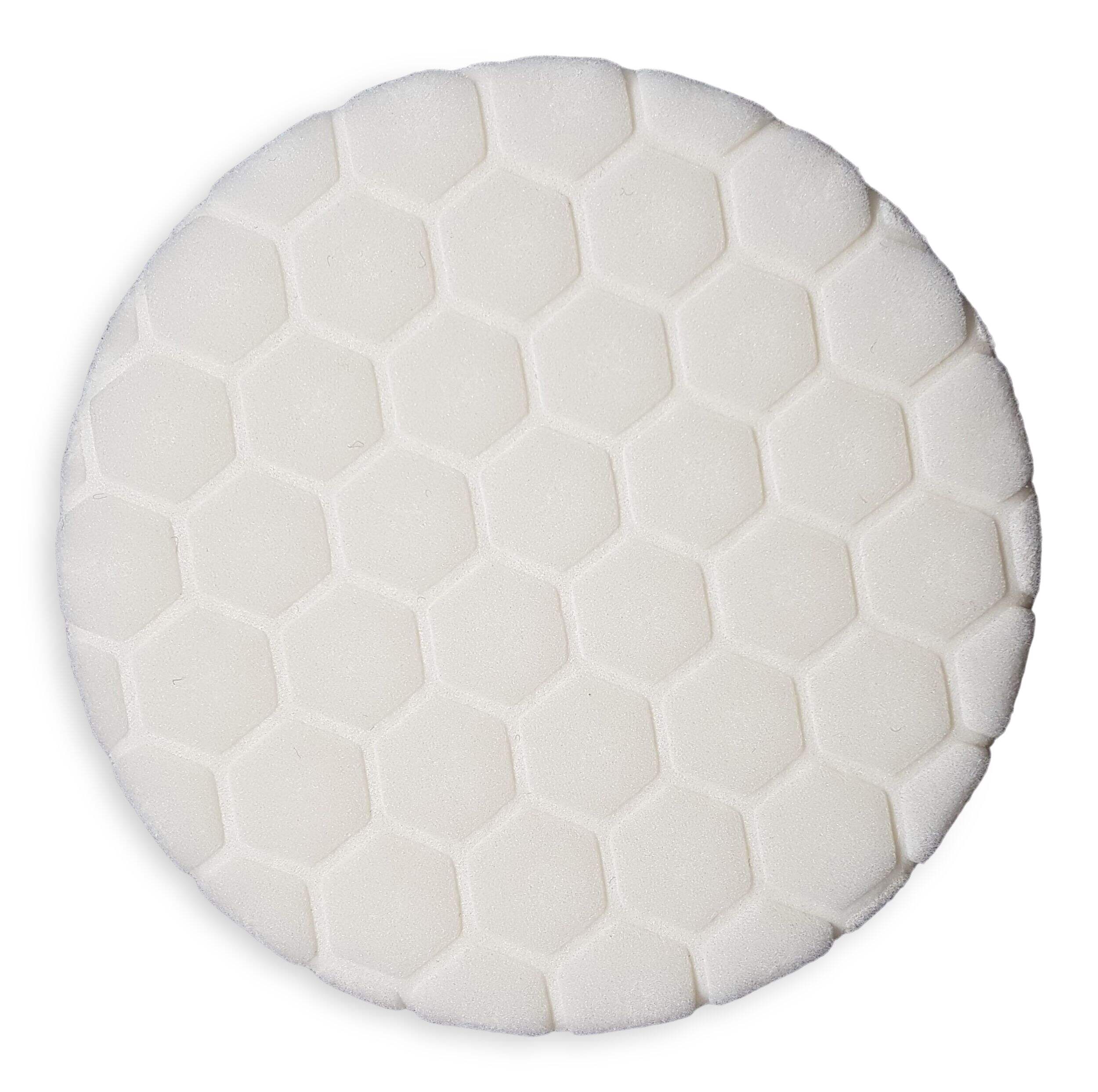 Tampon à polir hexagonal 2 étapes SIMONIZ Platinum, 6 po, blanc Front_Flat