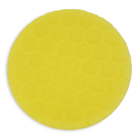 SIMONIZ Platinum Step-1 Hex Polishing Compound Pad, 7-in, Yellow Front_Flat