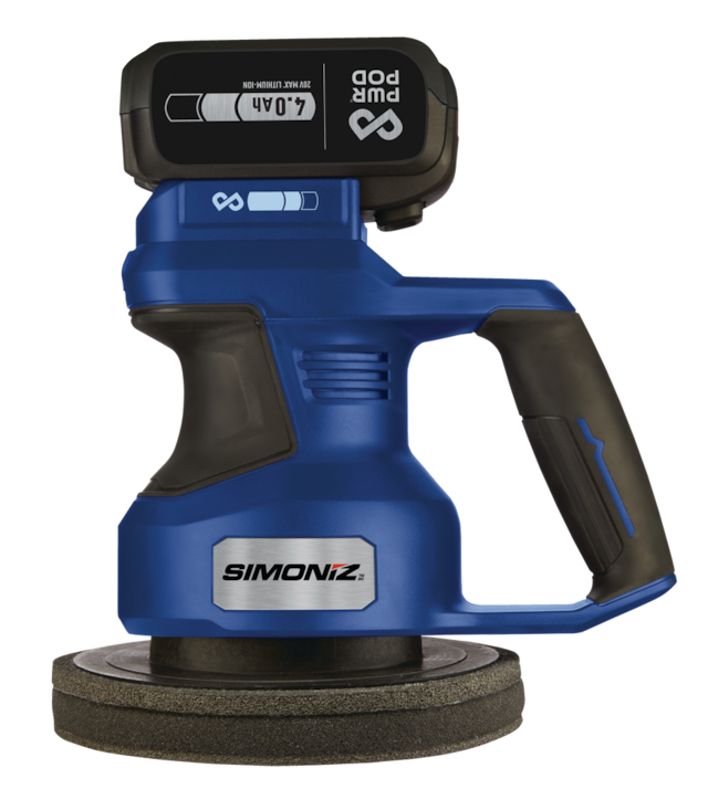 SIMONIZ 20V Cordless Dual Action Polisher, 7in, w/PWR POD 4.0 Ah battery Canadian Tire