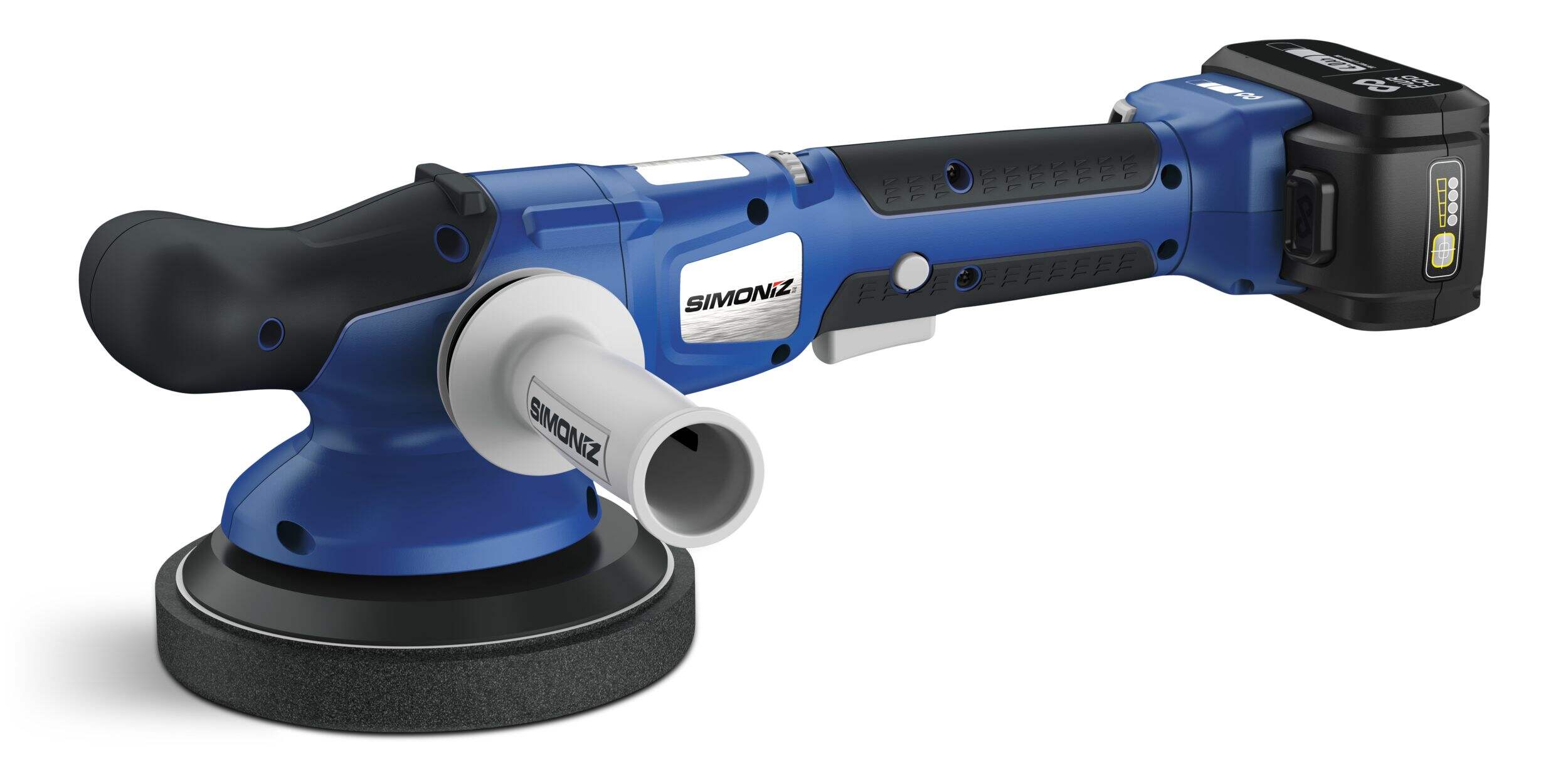 Polisseuse orbitale aléatoire sans balai SIMONIZ, 20 V, 6 po, avec batterie PWR POD 4,0 Ah Front_Three_Fourths_Angled_Left