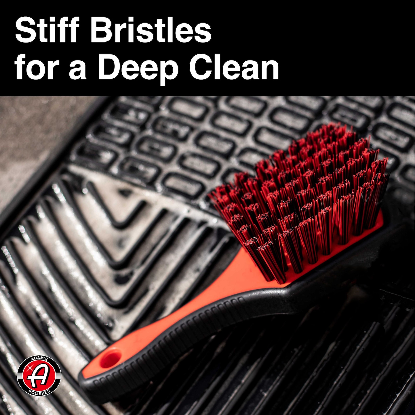 Adam's Polishes Tire Brush Premium Tire Brush For Car Detailing