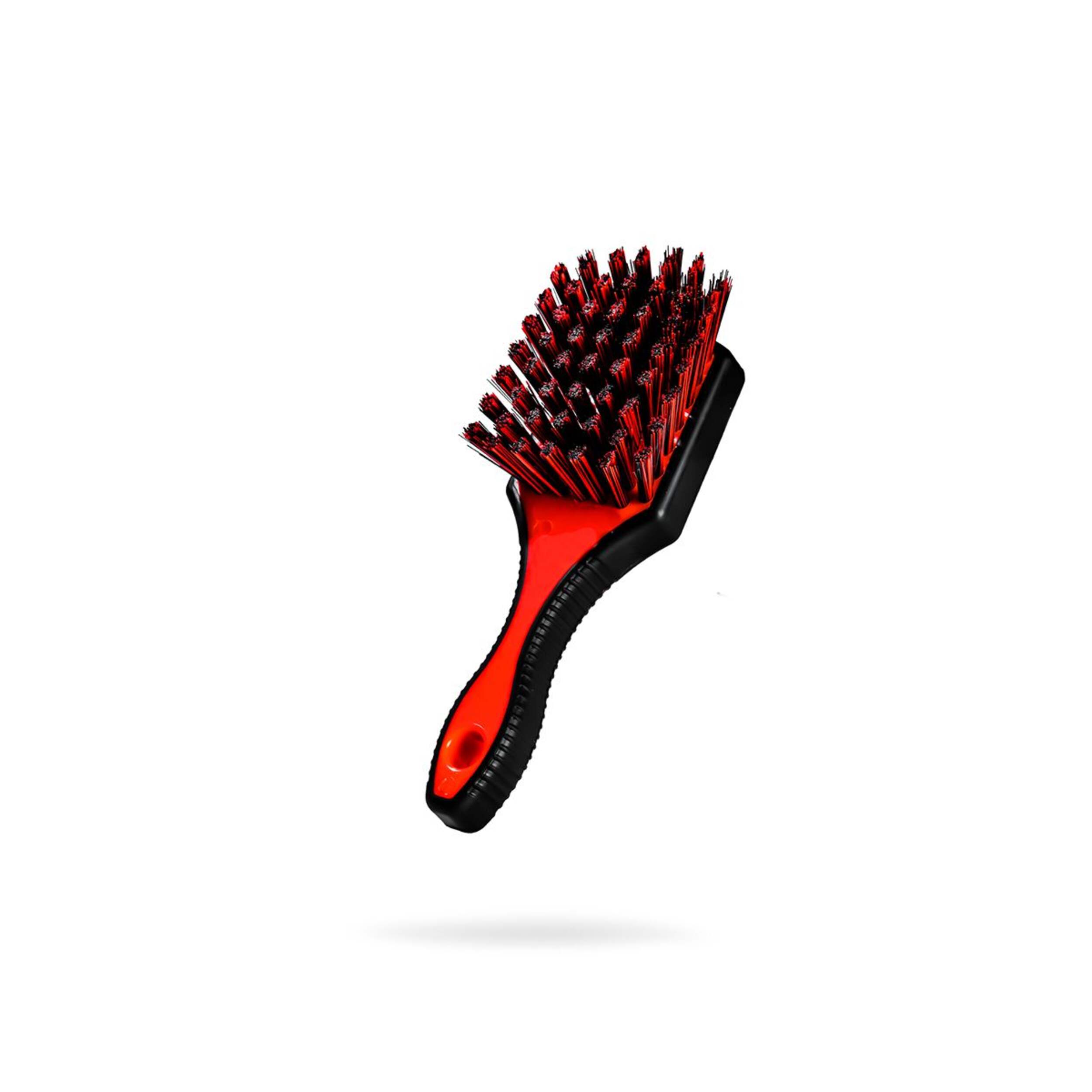 Adam's Polishes Rubberized Custom-Molded Tire Brush w/ Dense Bristles Front_Three_Fourths_Angled_Left