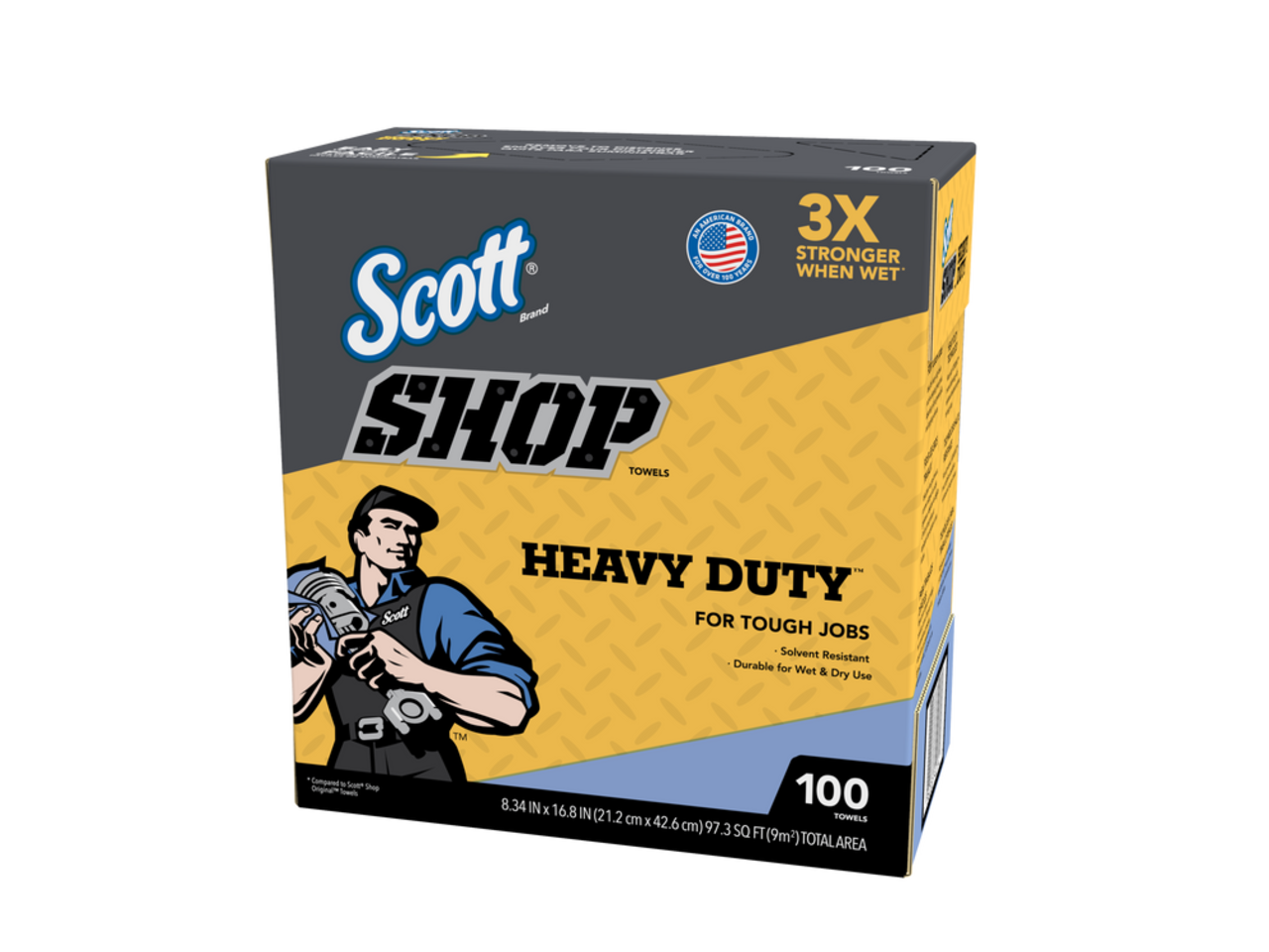Scott Heavy Duty Reusable Multi Purpose Shop Towels Blue