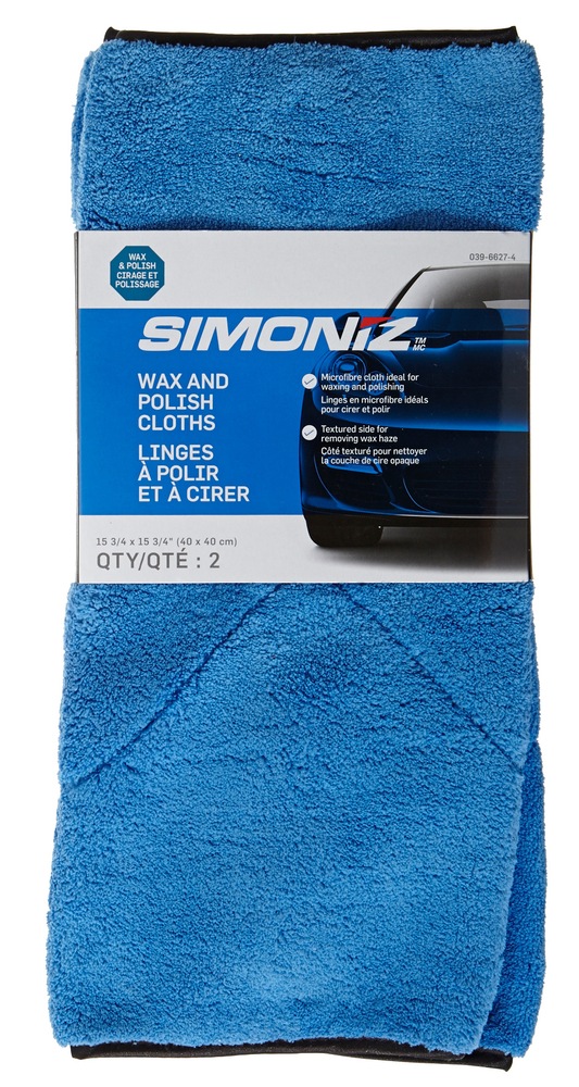 Simoniz Microfibre Wax & Polish Cloth 2pack Canadian Tire