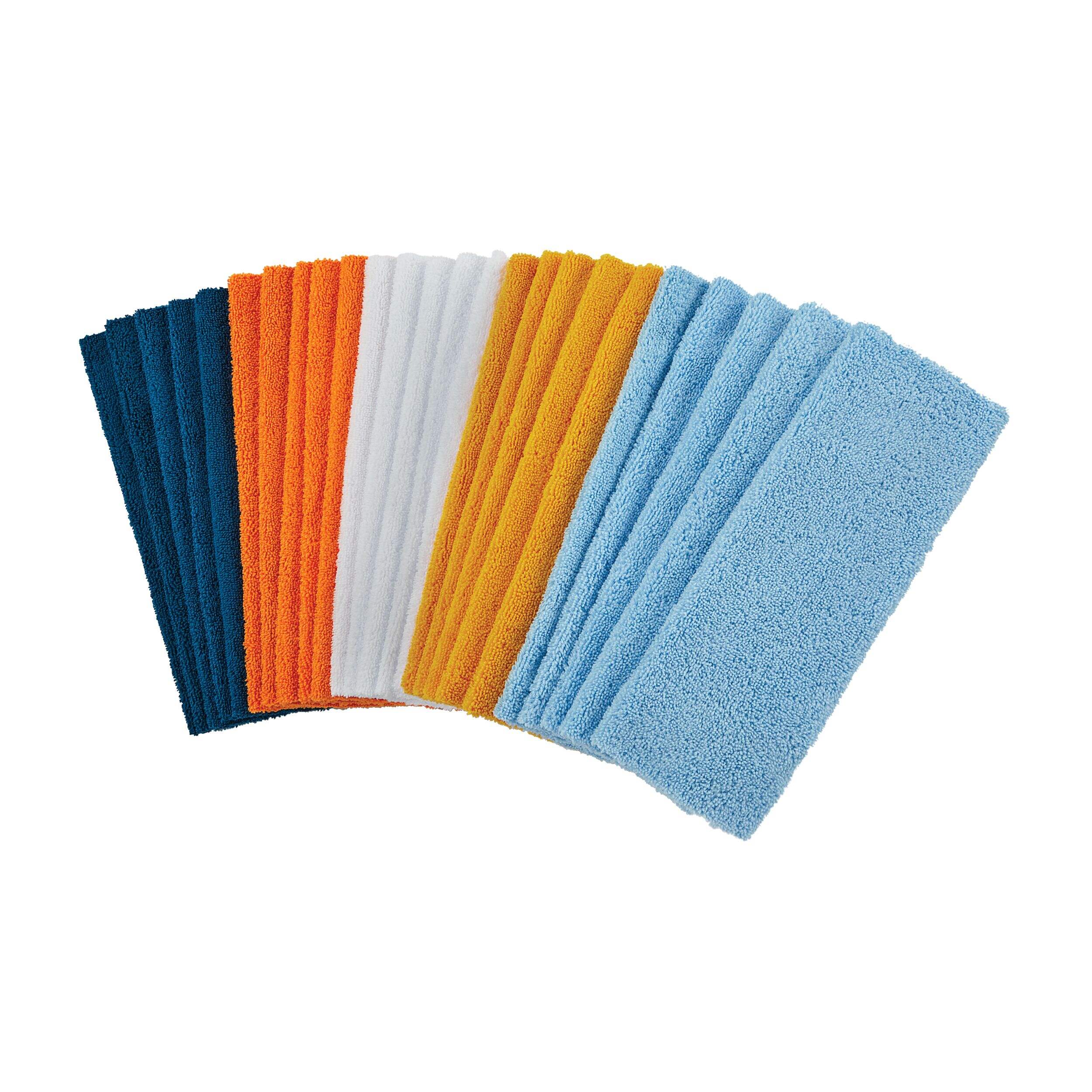 Serviettes tout usage sans rebords en microfibres SIMONIZ, 13-3/4 x 13-3/4 po, multicolore, paq. 25 Composite_or_Mixed