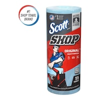 Essuie-tout d'atelier tout usage Scott, 11 x 10,4 po, bleu, paq. 55