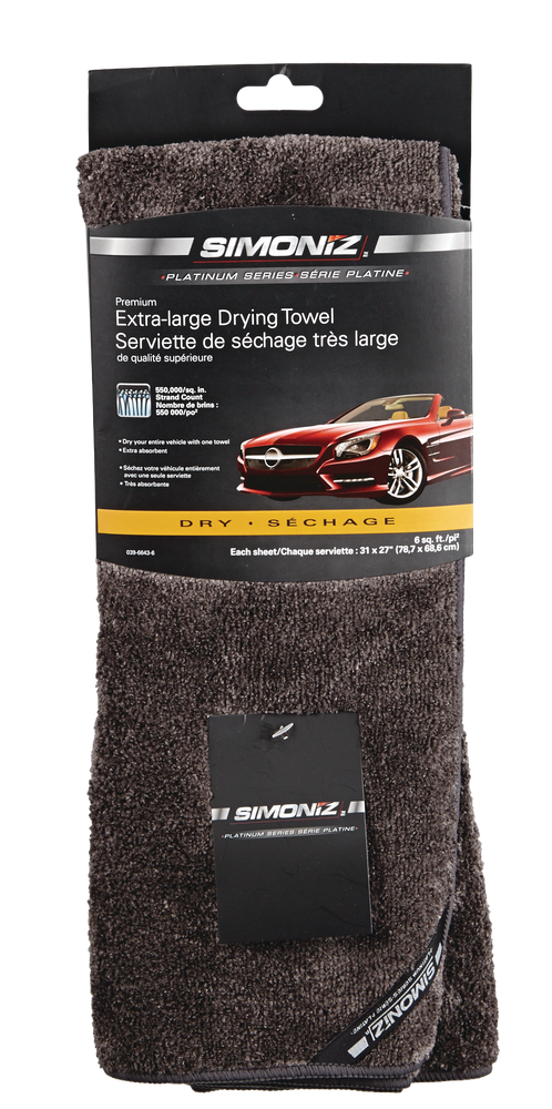 Simoniz Platinum XL Drying Towel, 6 sq. ft | Canadian Tire