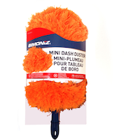 Mini plumeau pour tableau de bord SIMONIZ, orange, 1 pièce Front_Flat