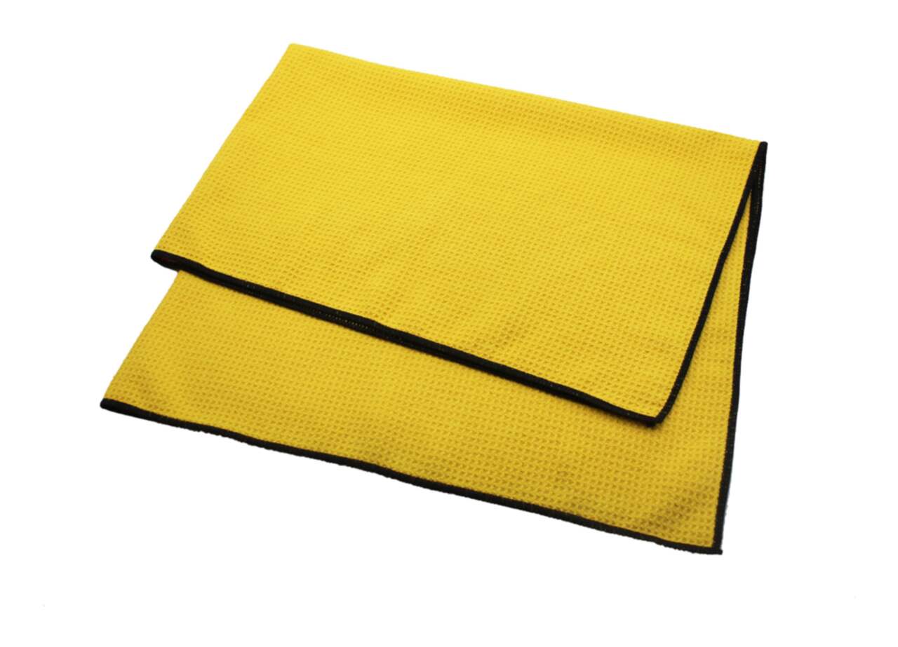 Sticky Toffee Cotton Terry Kitchen Dish Towel, Yellow, 4 Pack, 28 in x 16 in