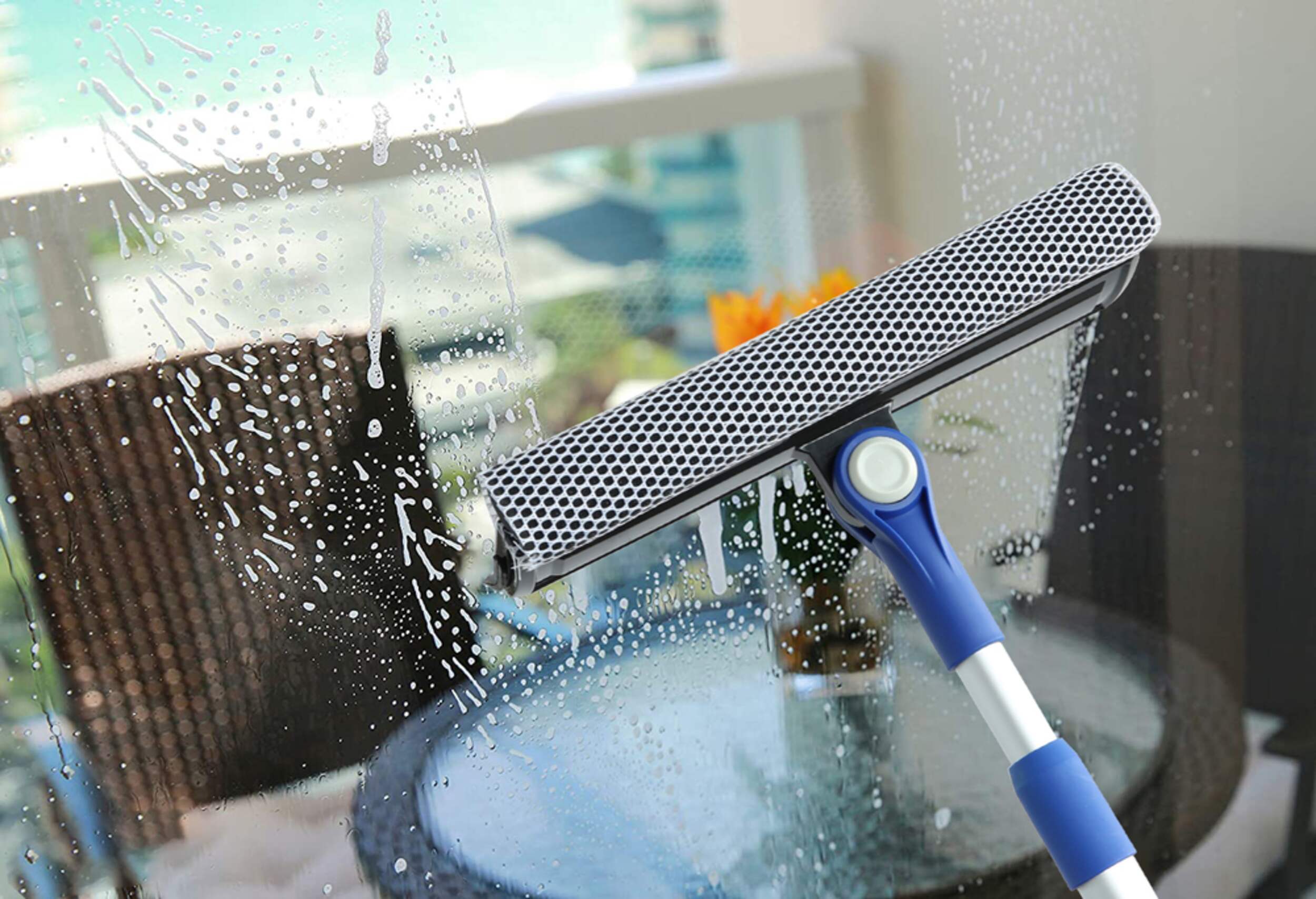 SIMONIZ Telescopic Extendable Car Window Cleaning Squeegee, 29in