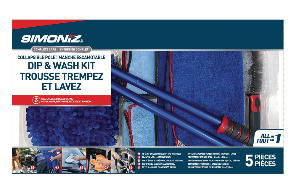 SIMONIZ Car Care Cleaning Wash Kit, 5pc Canadian Tire