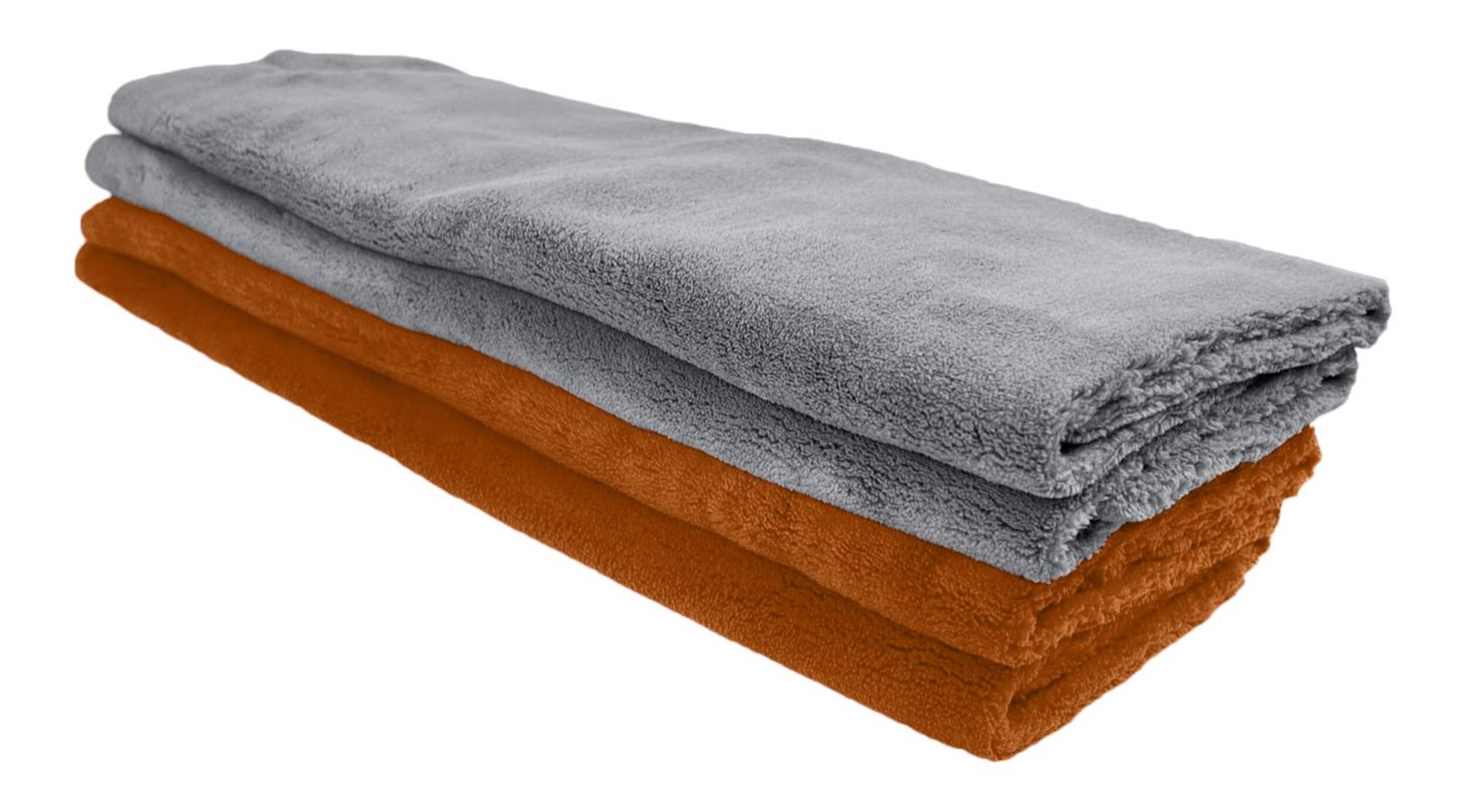 Simoniz Platinum Coral Fleece Final Finish Microfibre Towel, Grey, 4-pk Front_Three_Fourths_Angled_Left