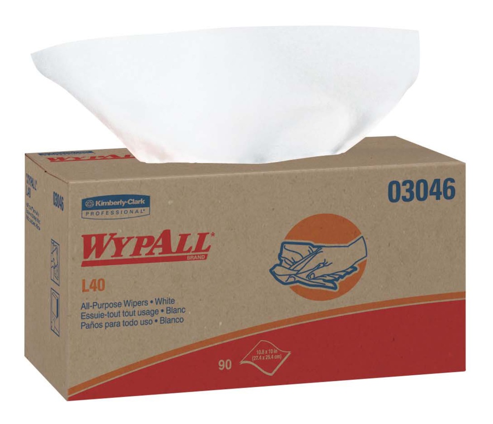 WypAll L40 AllPurpose Paper Towels, 10.8 x 10in, White, 90pk