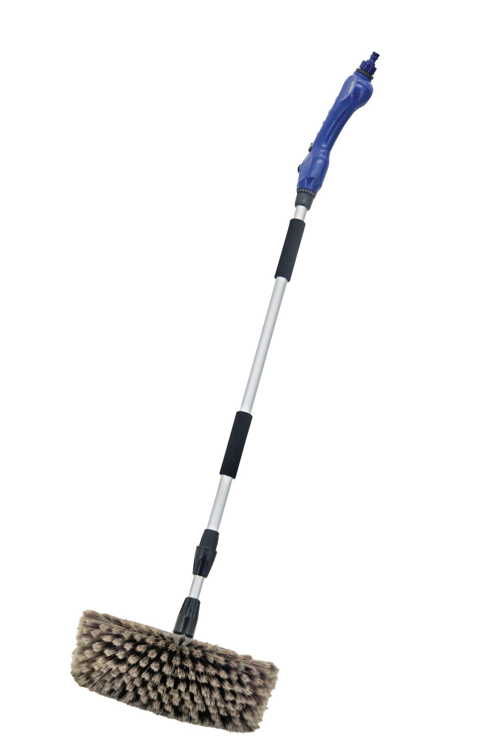 Brosse de lavage SIMONIZ Flow-Through avec manche extensible de 56 po Front_Angled_Left