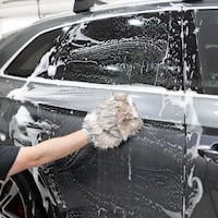 Simoniz Platinum Ultimate Wash Mitt with Ribbed Cuff, 8-in x 11-in Front_Angled_Right