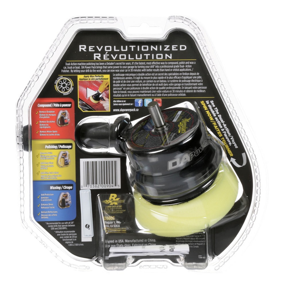 Meguiar’s DA Power System Dual Action Polisher, 4in Canadian Tire