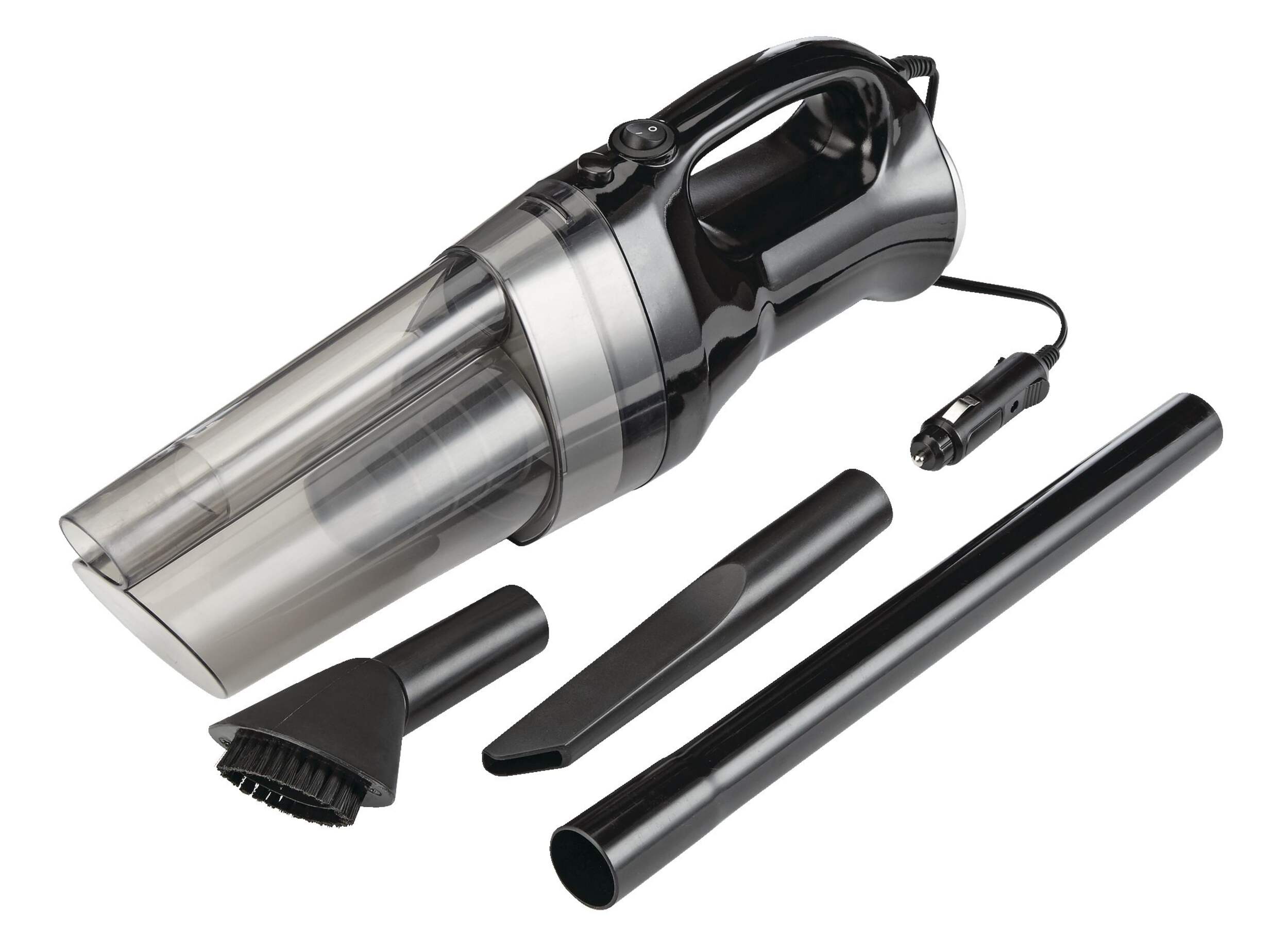 Certified 12V Compact Hand Vacuum Cleaner for Car Front_Angled_Left