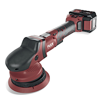 FLEX XFE1515018.0-EC/5.0SetUSA18V 3800 RPM Brushless Cordless Random Orbital Polisher Set with Battery & Charger Front_Three_Fourths_Angled_Left