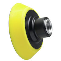 FLEX 556115 Velcro Backing Plate, 2-in, Yellow Back_Angled_Right