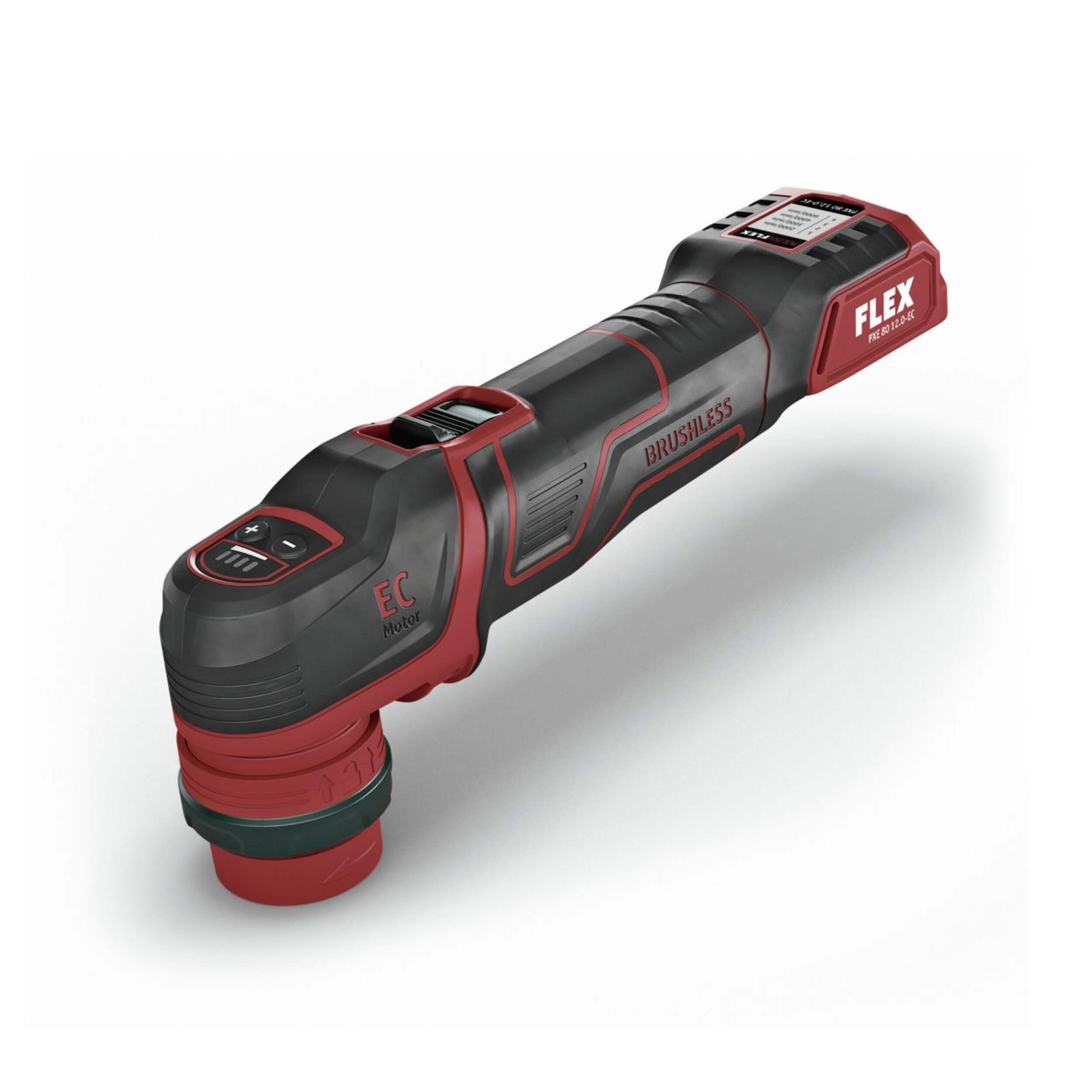 Polisseuse polyvalente Flex PXE8012.0-ECUSA 12 V, 5800 tr/min, outil seulement Front_Three_Fourths_Angled_Left