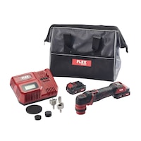 Ensemble de polisseuse polyvalente sans brosse avec batterie et chargeur, FLEX PXE8012.0-EC USA 12 V 5800 tr/min Composite_or_Mixed