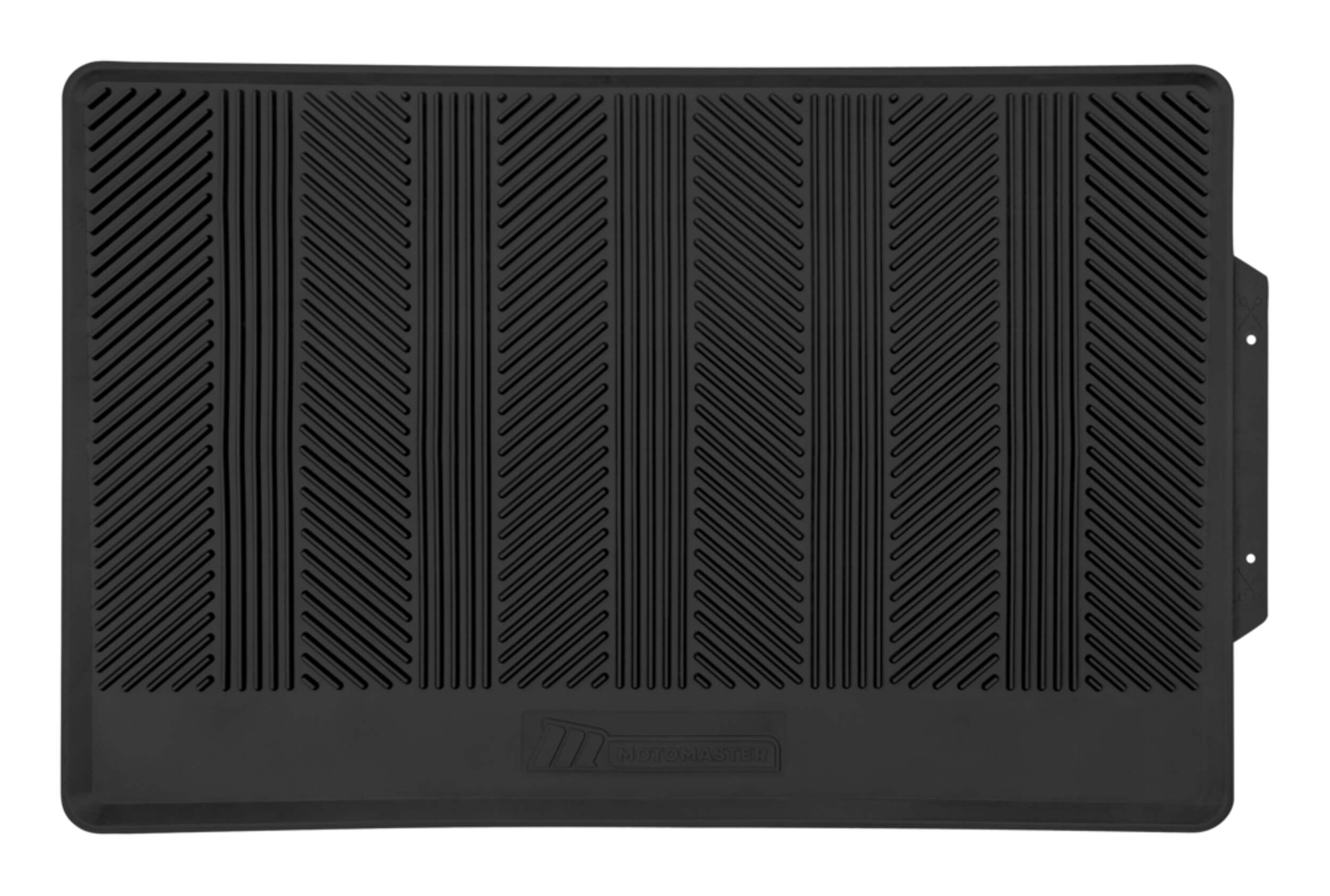 MotoMaster Multi-Purpose Cargo Trunk Mat, Black Overhead_Flat