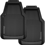 MotoMaster All Season Floor Mat, Black, 2-pk Overhead_Flat