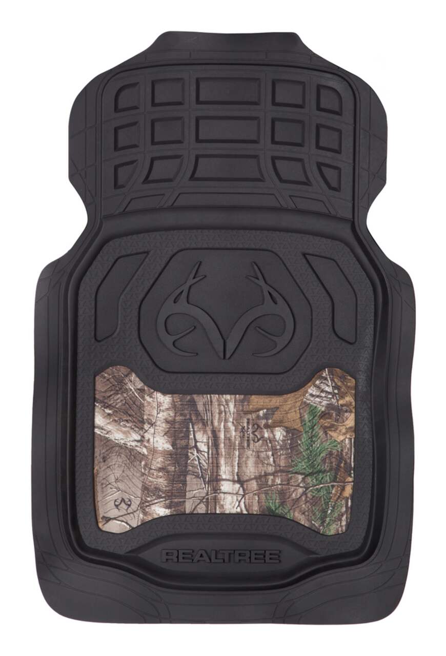 Browning Buckmark Branding Realtree Camo Floor Mat Black 2 pk