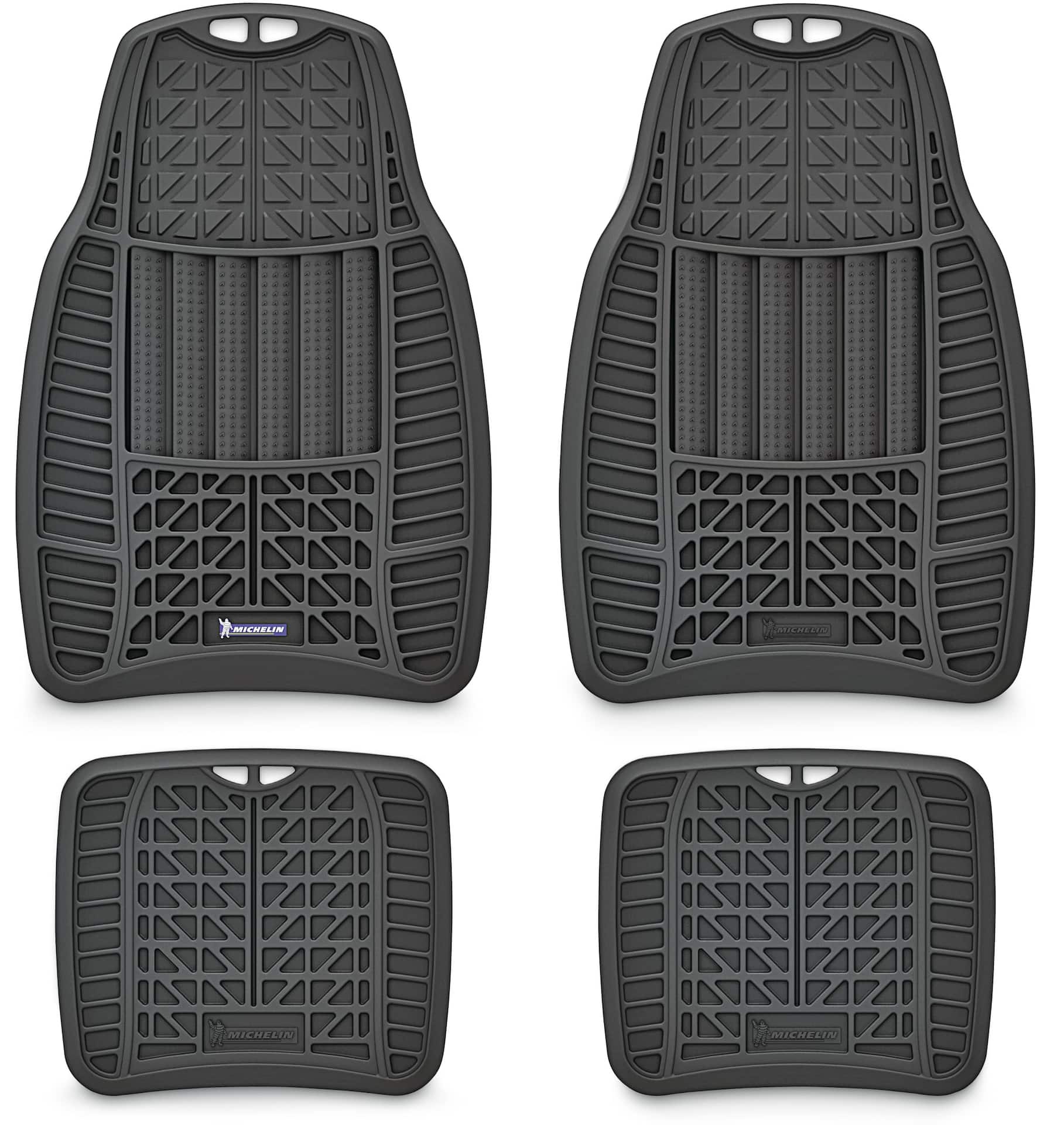 All Weather Heavy Duty Universal Red Car Floor Mats for Auto Van