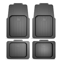 Motomaster Deep Tray Mats, Black, 4-pk Overhead_Flat