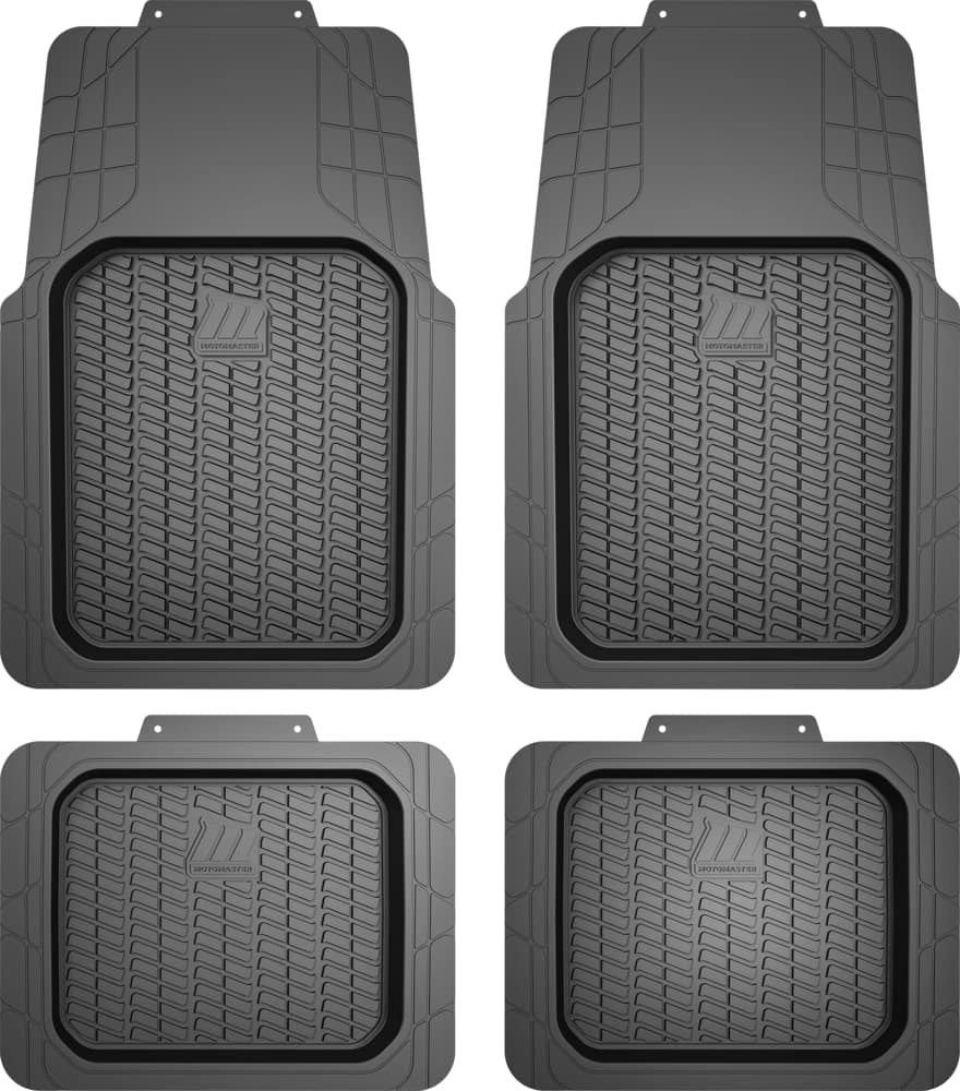 Motomaster Deep Tray Mats, Black, 4-pk