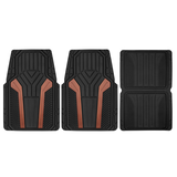 AutoTrends Carbon Fibre Floor Mats, 4-pk Overhead_Flat