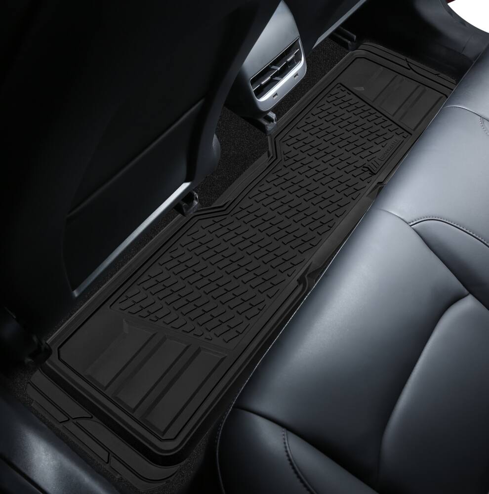 MotoMaster Heavy-Duty Premium Runner 2nd Row Car Floor Mat, Black ...