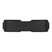 MotoMaster Heavy-Duty Premium Runner 2nd Row Car Floor Mat, Black Overhead_Flat