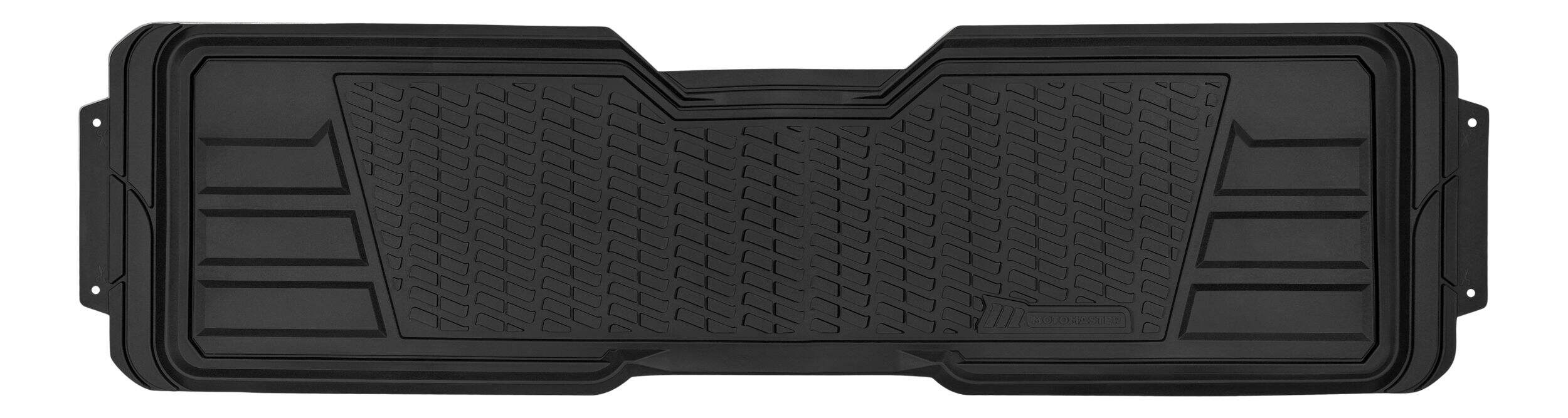 Tapis MotoMaster de qualité supérieure, plateau profond, robuste, 2e rangée, noir Overhead_Flat