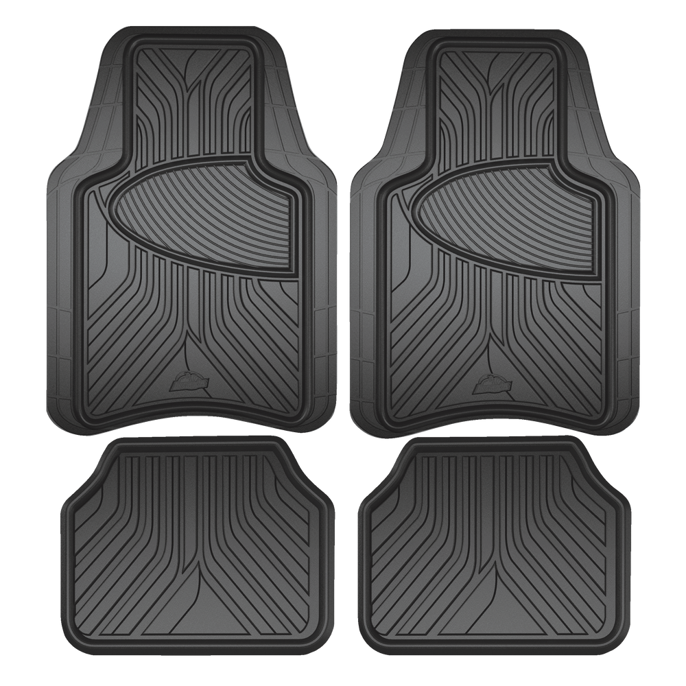 Universal Car Front Rear Floor Foot Mats Anti-Slip Snowy Winter Car Mat  Full Set of 4 Pieces Carpet Heavy Duty All Weather Protection Fit for