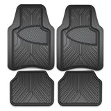 Armor All All-Season Car Floor Mats, Black, 4-pk Overhead_Flat