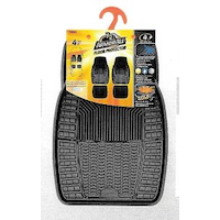Tapis d’auto Armor All, aucun découpage, noir, paq. 4 Front_Flat