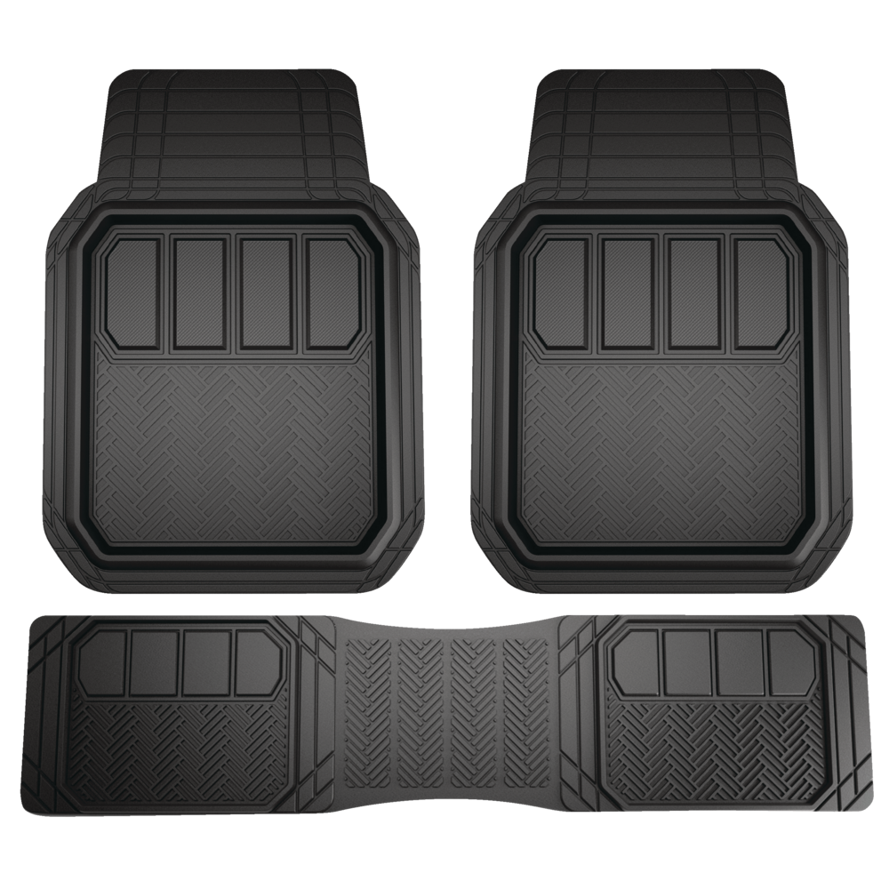 Armor All Deep Tray Car Floor Mats, Black, 3pk Canadian Tire