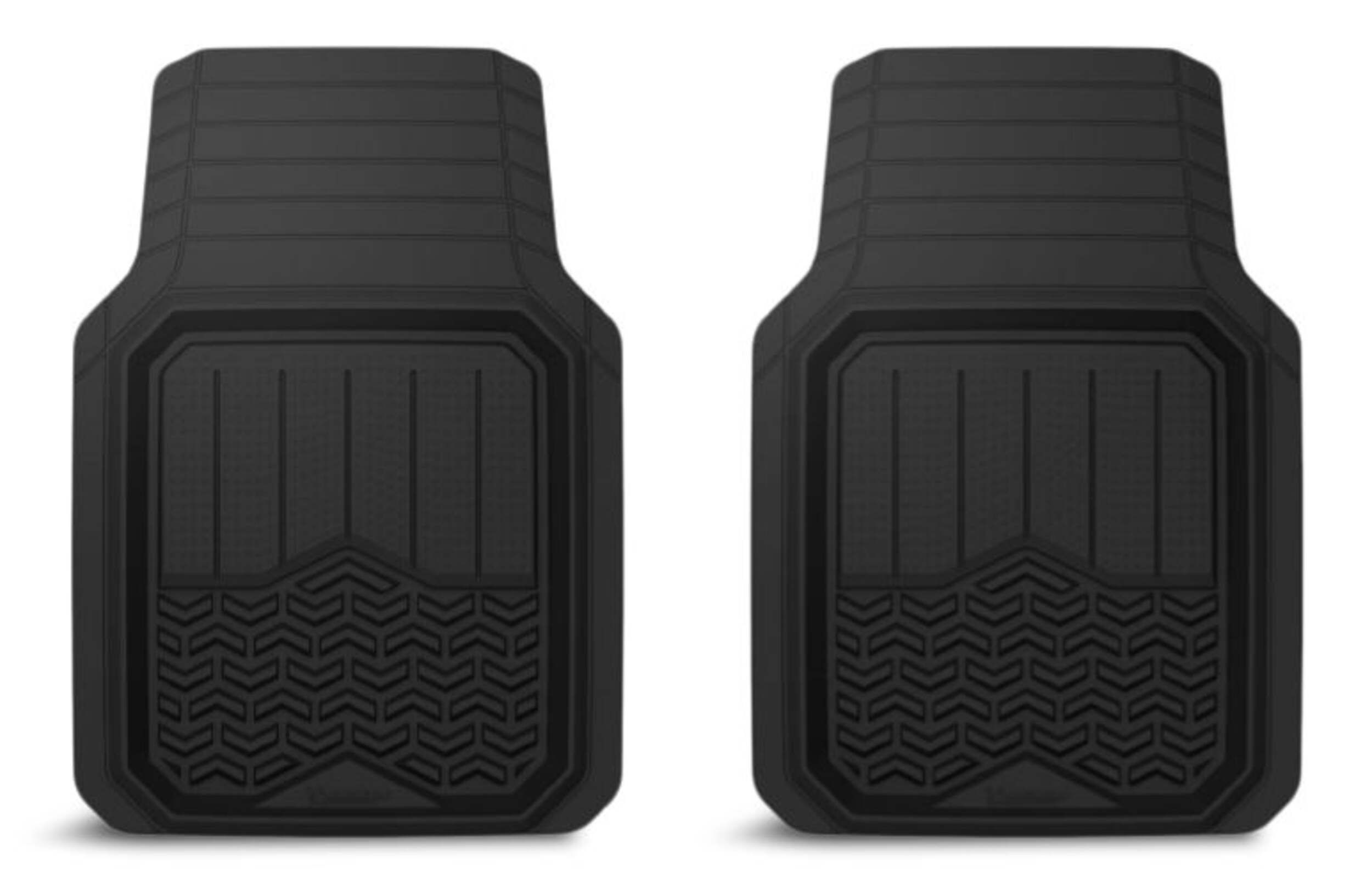Michelin Deep Tray Truck Mat, Black, 2-pk Overhead_Flat