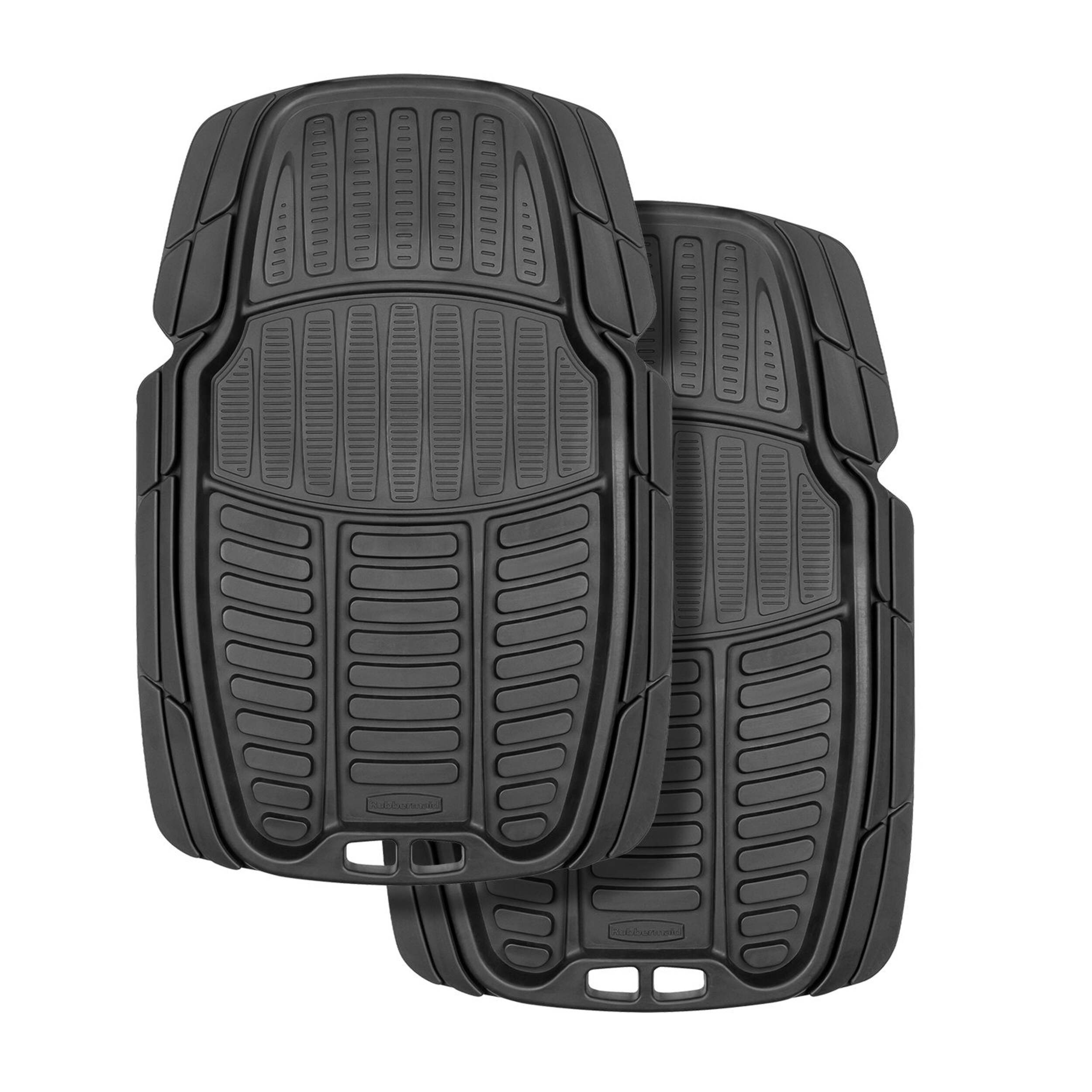 Tapis d'auto robuste Rubbermaid, noir, paq. 2 Overhead_Flat