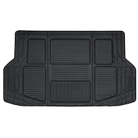 MotoMaster Heavy Duty Multi-Use Cargo Trunk Mat, Black Overhead_Flat