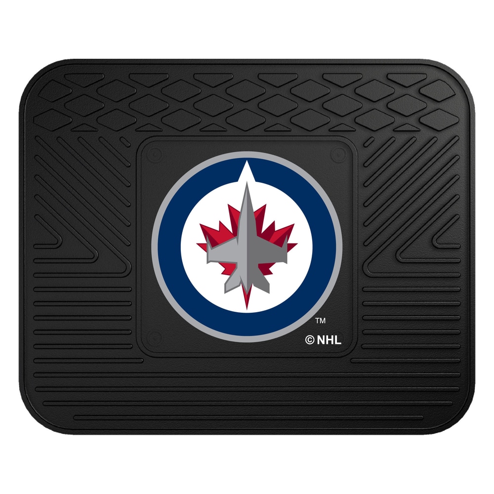 Fan Mats NHL Winnipeg Jets Utility Mat, Black, 1pc Canadian Tire