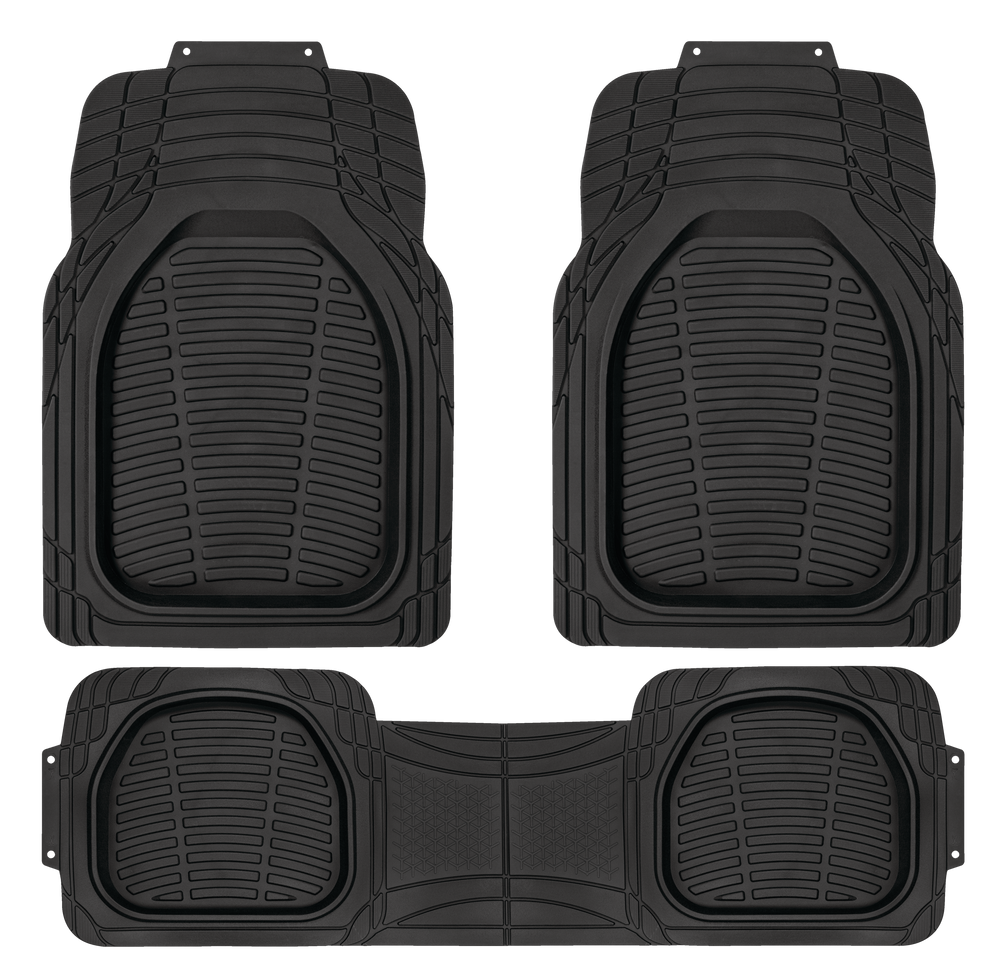 MotoMaster Truck Deep Tray Car Floor Mat, Black, 3pk Canadian Tire