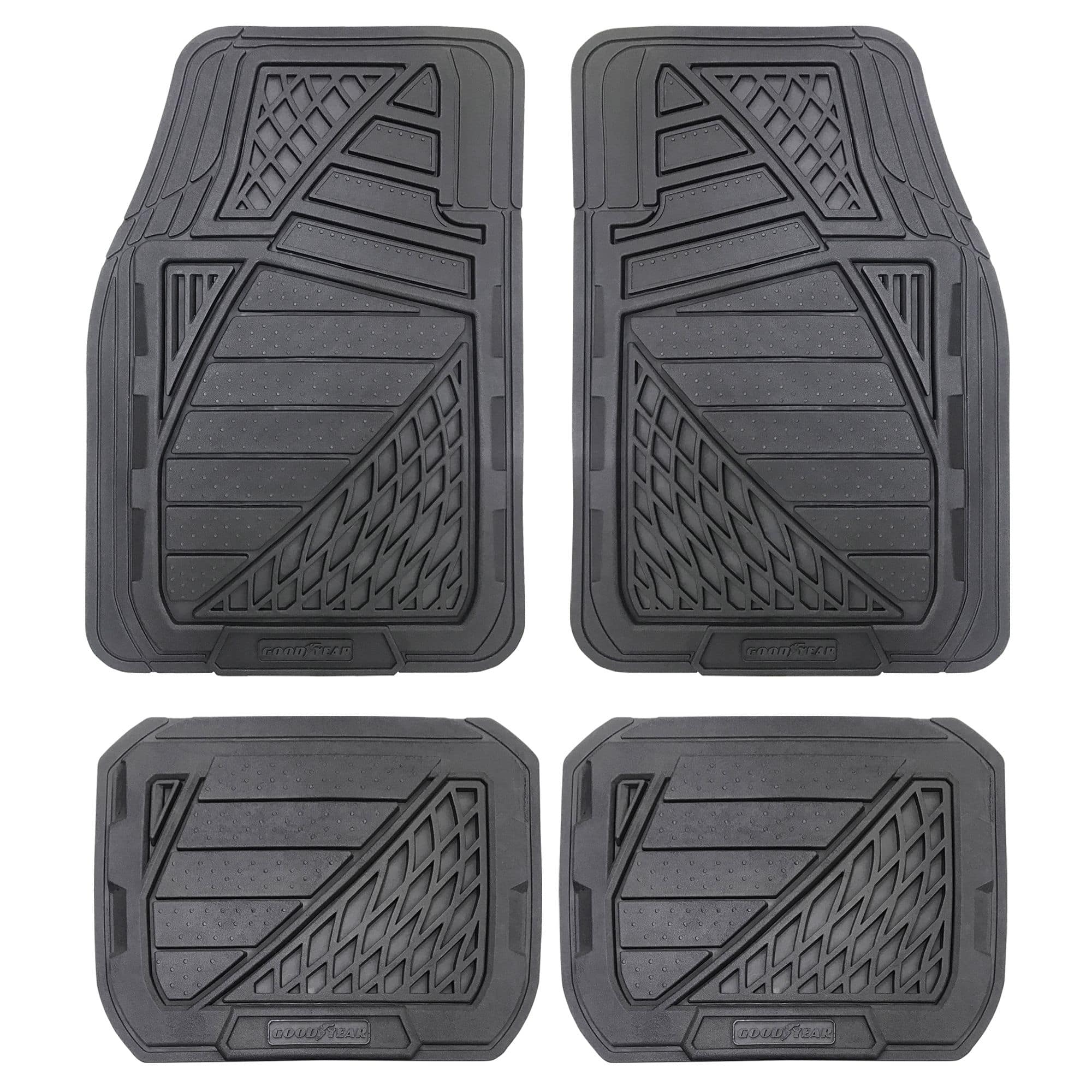 Goodyear Extra Heavy-Duty Car Floor Mats, Black, 4-pc | Canadian Tire